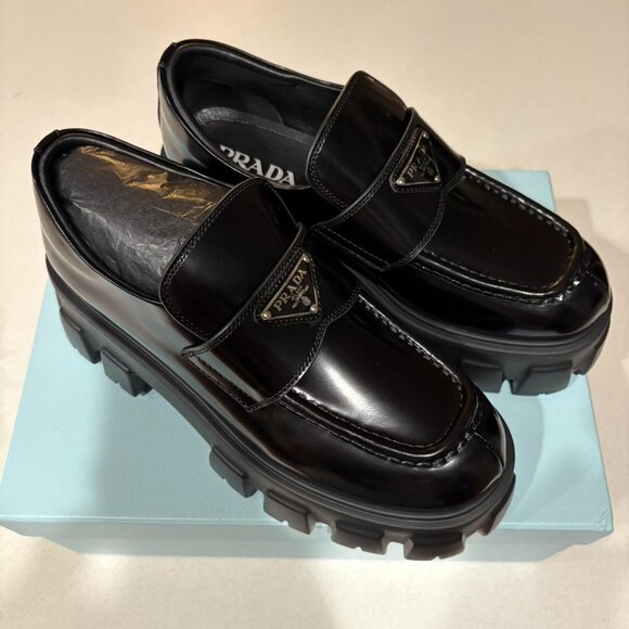 Prada Woen's Black Loafers - Picture 1 of 4
